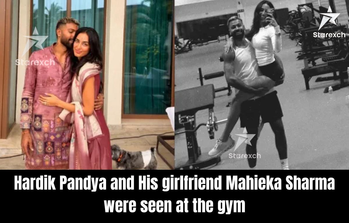 Hardik Pandya and his girlfriend Spotted Together at the Gym