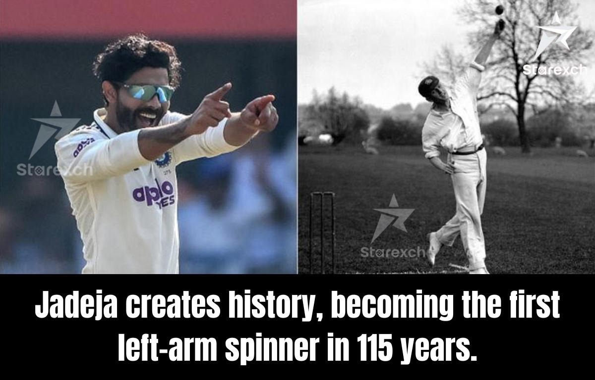Ravindra Jadeja Creates History: Breaks 115-Years Record