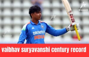 Vaibhav Suryavanshi Century Record